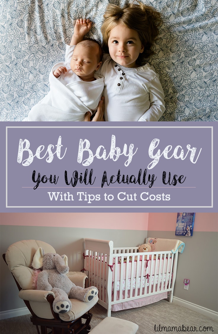 Overwhelmed by all the options for baby gear? Here's a comprehensive list of baby gear you will actually use. I used research, reviews, and experiences to compile this thorough list of baby gear you will actually use and not regret buying!