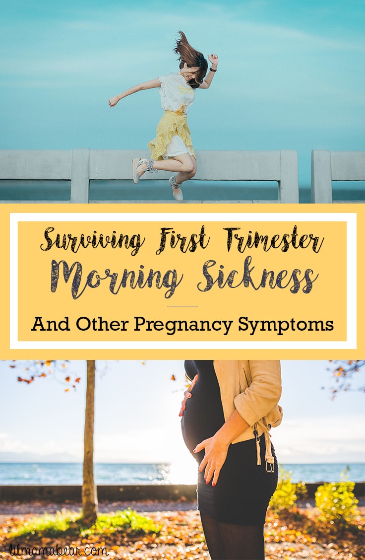 Struggling with first trimester morning sickness? You will get through this! Here are ten ways to survive first trimester morning sickness.