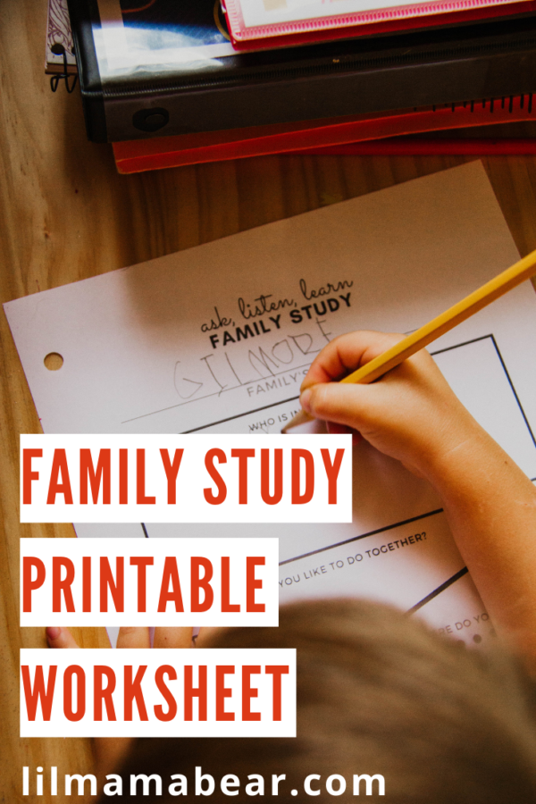This worksheet will aid in family study units, hone interviewing skills for young students, and teach how families are similar and different from one another.