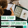 Explore the outdoors with this printable tree study worksheet