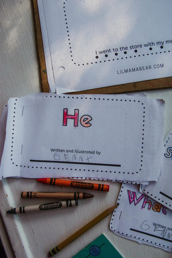 Learn high frequency words in this sight word flip book. Students will enjoy practicing new sight words: "he" and "all".