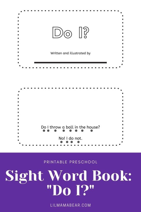 Learn high frequency word "do" in this sight word flip book. Students will enjoy practicing new sight words: "do" and "no".