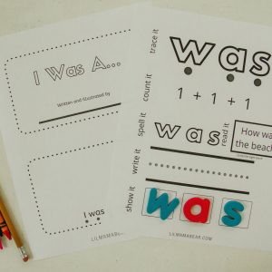 Learn sight words I was and a with these easy-to-read, interactive texts. These sight word books are great for introducing new sight words or practicing known sight words.