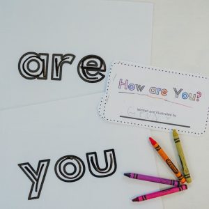 Students love to make these sight word books their own while learning words "are" and "you"!