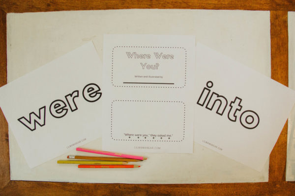 Teach emergent readers words "were" and "into" with this printable sight word book!