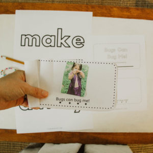 Learn sight words "make" and "away" with this printable emergent reader!